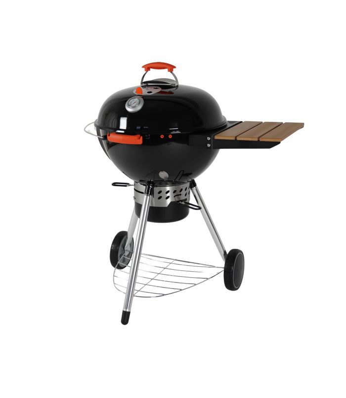 22.5 Kettle Charcoal Grill With Foldable Steel Side Table