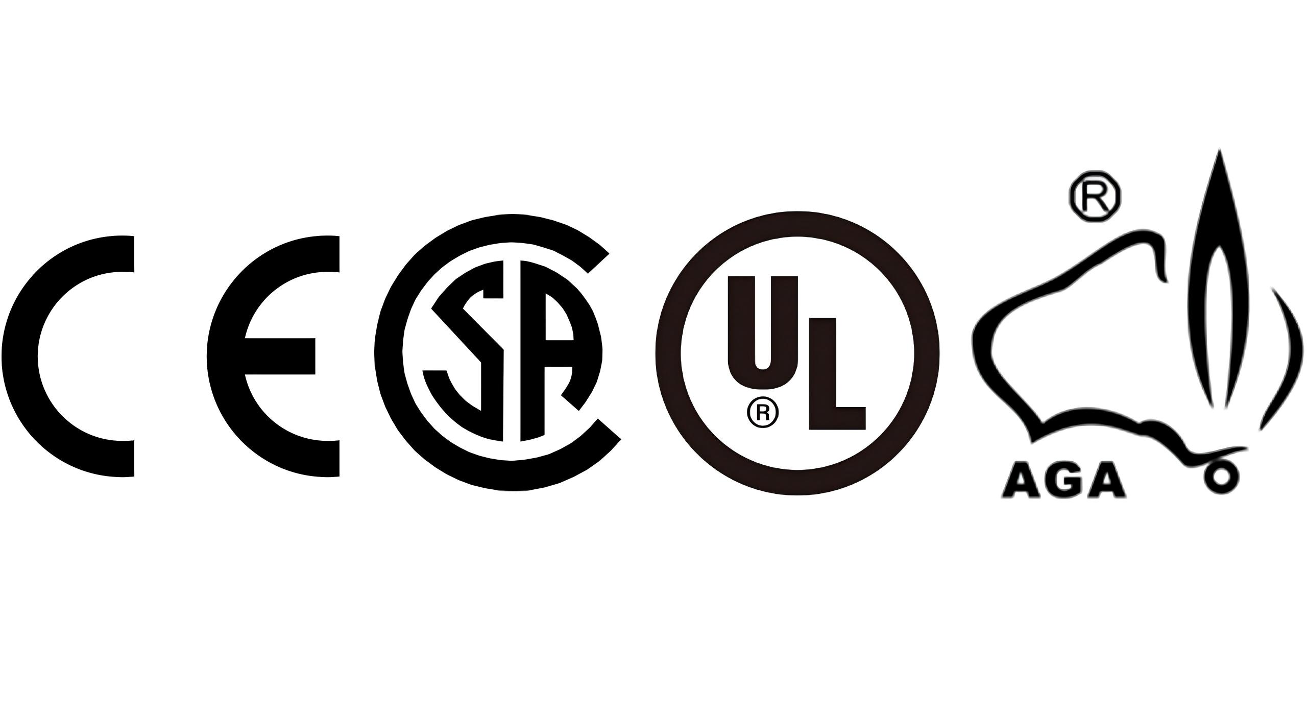 CE,CSA,UL,AGA