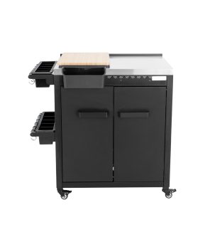 Mediterranean Comino Double Storing Cabinet With Ice Bucket & Side Boxes