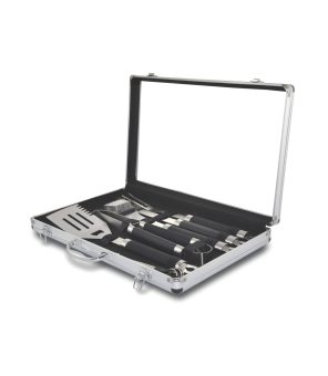 BBQ Tool 9pc Set With Carrying Case