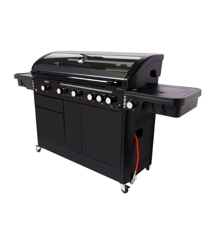 Halmo 5 Burner Gas Grill With Side Burner & Rebounded Cabinet