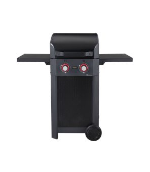 Fire Electric Grill With Folding Side Shelves
